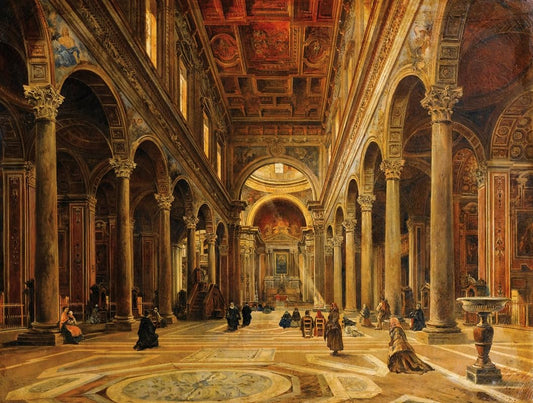 Intérieur dâ€™église Poster Print by Giovanni Lanza (18 x 24)
