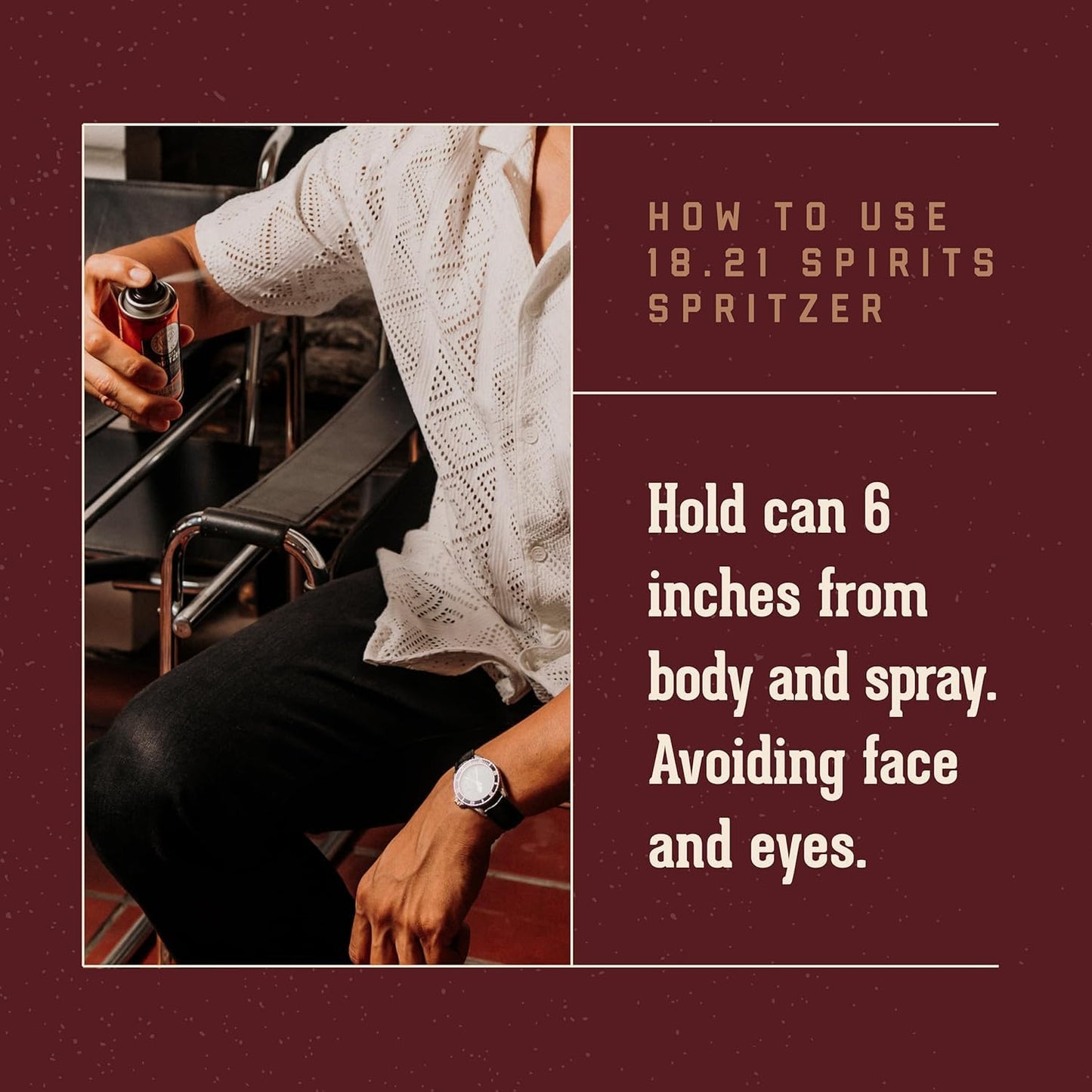Dark Red 18.21 Man Made Original Sweet Tobacco Scent 3-in-1 Body Wash and Spirit Spritzer 2-Pack Bundle, All Hair & Skin Types for Men, Strengthens and Moisturizes in a Manly Aroma