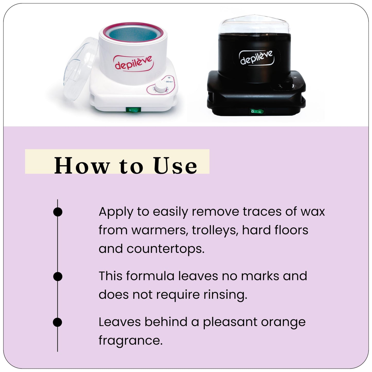 Depileve Easy Clean Citric Wax Cleaner for Warmers and Equipment, 35 Ounce