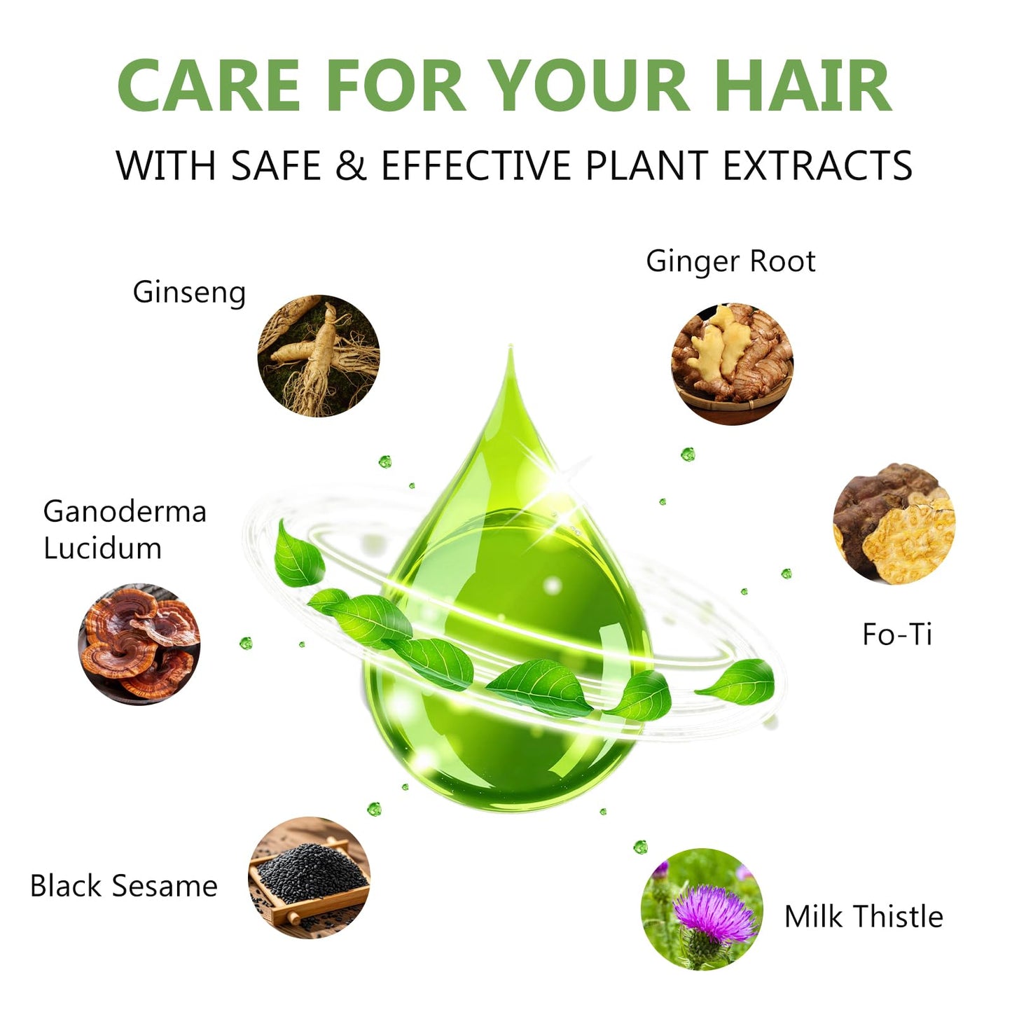 White Smoke HIS&HERCHOICE Light Brown Hair Dye Shampoo, 3-in-1 Hair Color for Gray Coverage, Ammonia & Paraben Free with 6 Natural Herbal Ingredients, Semi-Permanent Color Shampoo for Women & Men
