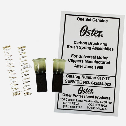 White Smoke Oster Carbon Brush and Brush Spring Assemblies (for Universal motor Clippers manufactured After June 1985) PACK OF 1