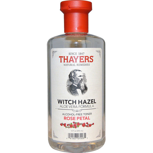THAYERS Rose Petal Witch Hazel Toner - Alcohol Free & Organic Aloe Vera