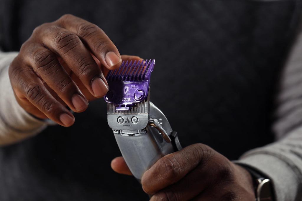 Andis 560997 OG Master Dual Magnet Attachment Clipper Guard Set, 5-Pack, Purple