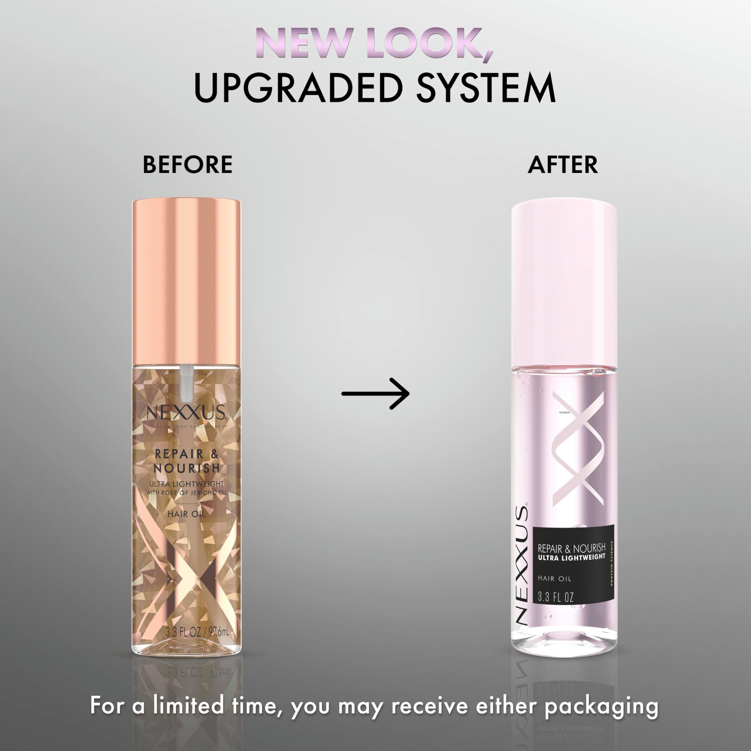 Nexxus Styling Hair Care Hair Oil Repair & Nourish Ultra Lightweight Hair Oil, Powered by STYLEPROTECT Technology 4 oz
