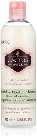 Hask Cactus Water Prickly Pear Seed Oil Weightless Moisture Shampoo, 12 Oz