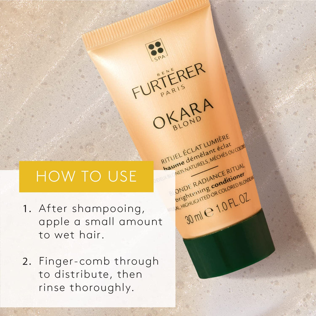 René Furterer OKARA BLONDE Brightening Conditioner - For Natural, Highlighted & Bleached Blonde Hair - Travel-Size - 1 fl. oz.