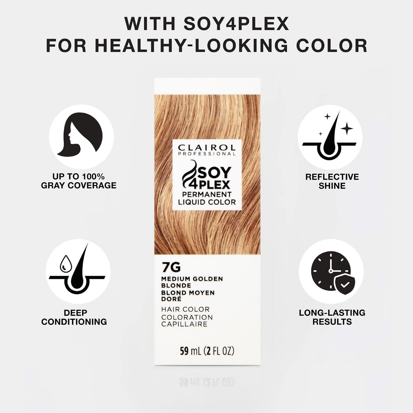 Lavender Clairol Professional Permanent Liquicolor, 7nn Med Neutral Blonde, 2 Fl Oz - Packaging May Vary