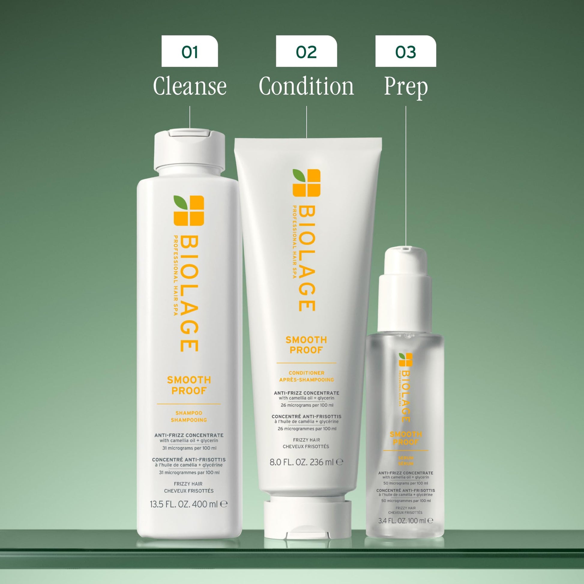 Dim Gray Biolage Smooth Proof Serum - Hydrates & Heals Brittle Strands, Frizz Control Hair Serum, For Frizzy Hair, Strengthens and Adds Shine, With micro-dosed Camellia Oil & Glycerin