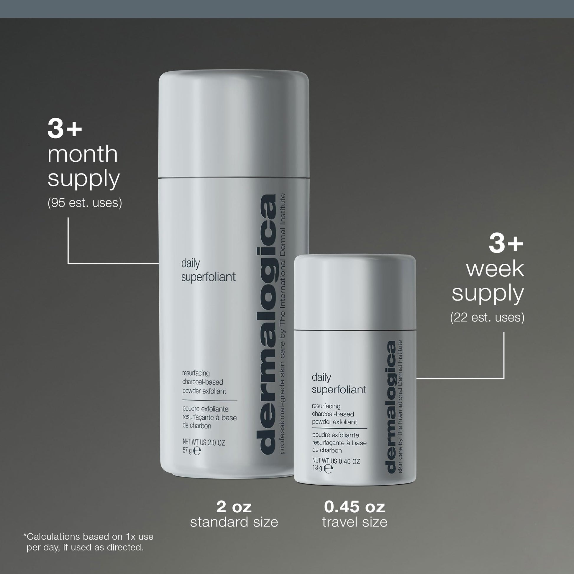 Dark Slate Gray Dermalogica Daily Superfoliant - Deep Pore Face Scrub - Powder Exfoliator that Gently Smoothes and Brightens Skin Fighting Triggers Known To Accelerate Skin Aging, 2 oz