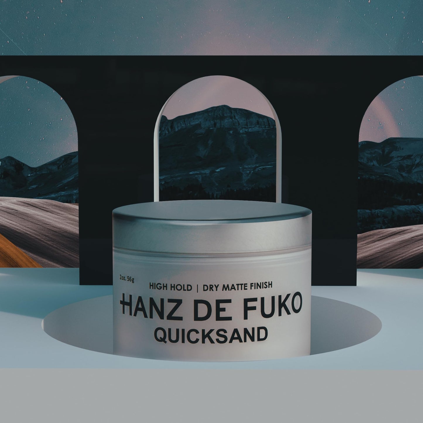 Hanz de Fuko Quicksand – Premium Men’s Hair Styling Wax & Dry Shampoo Combo – High Hold, Ultra Matte Finish – 2 oz.