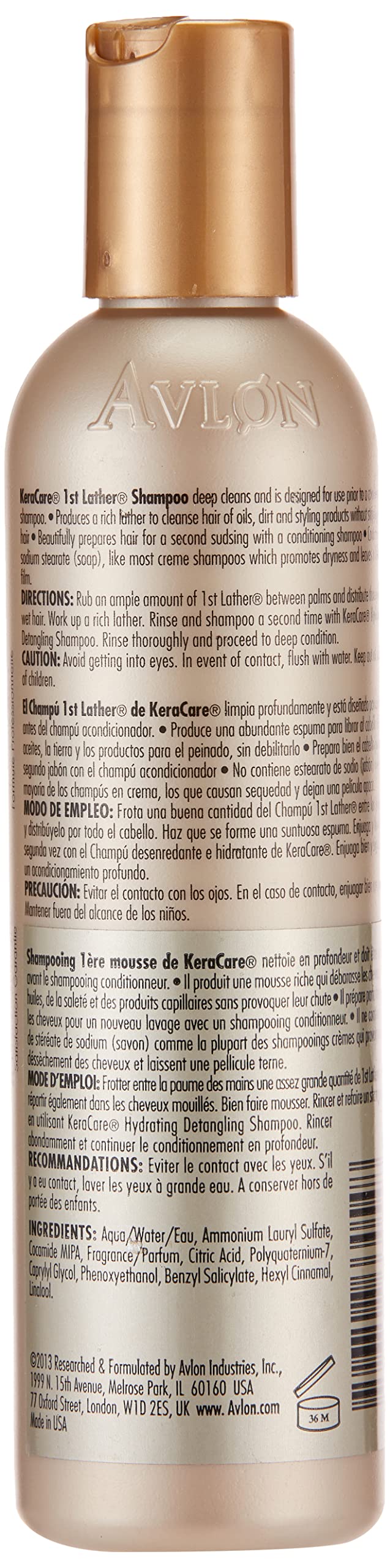 Avlon Keracare 1st Lather Shampoo 8 Ounce