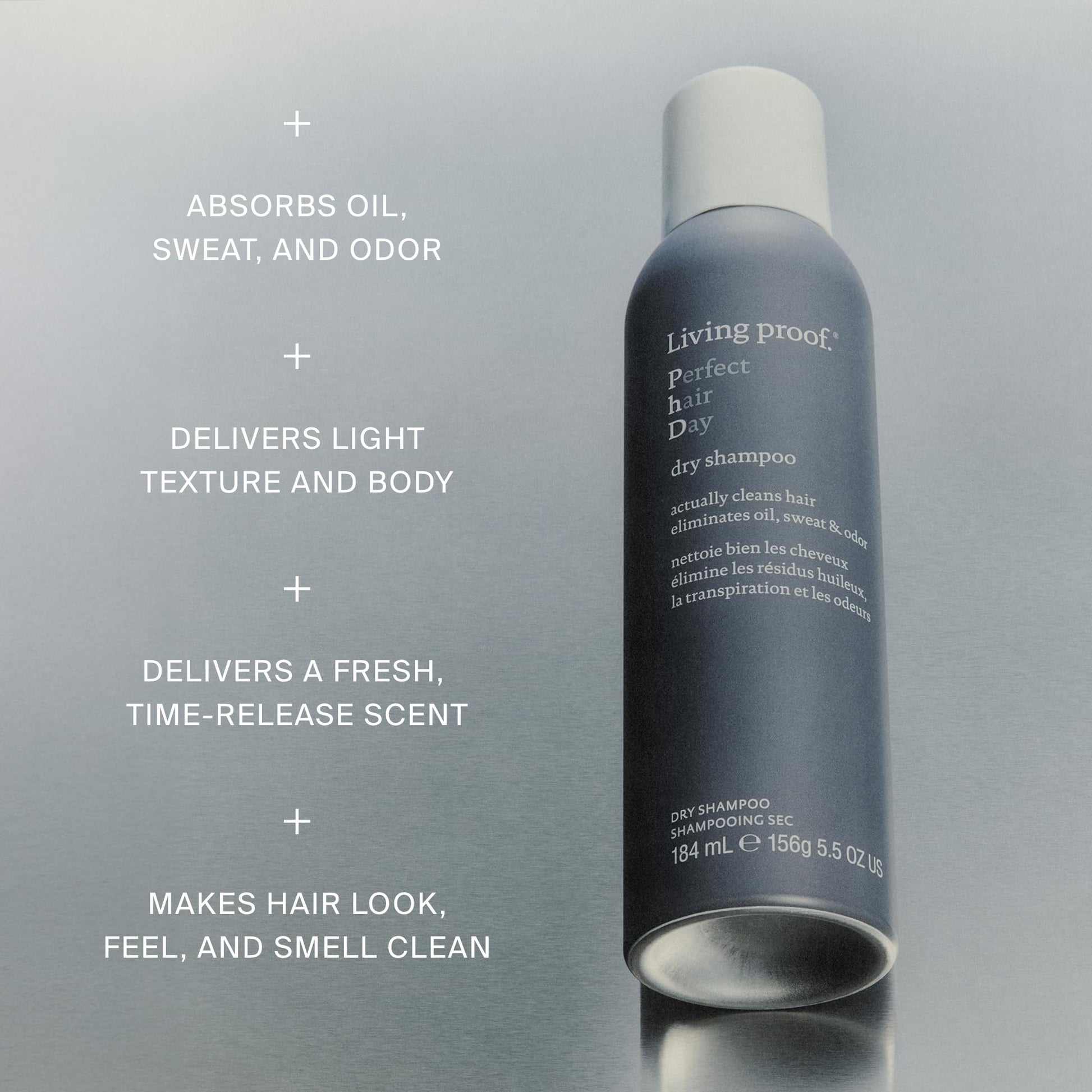 Dark Gray Living proof Dry Shampoo Perfect hair Day, Dry Shampoo for Women and Men, 9.9 oz