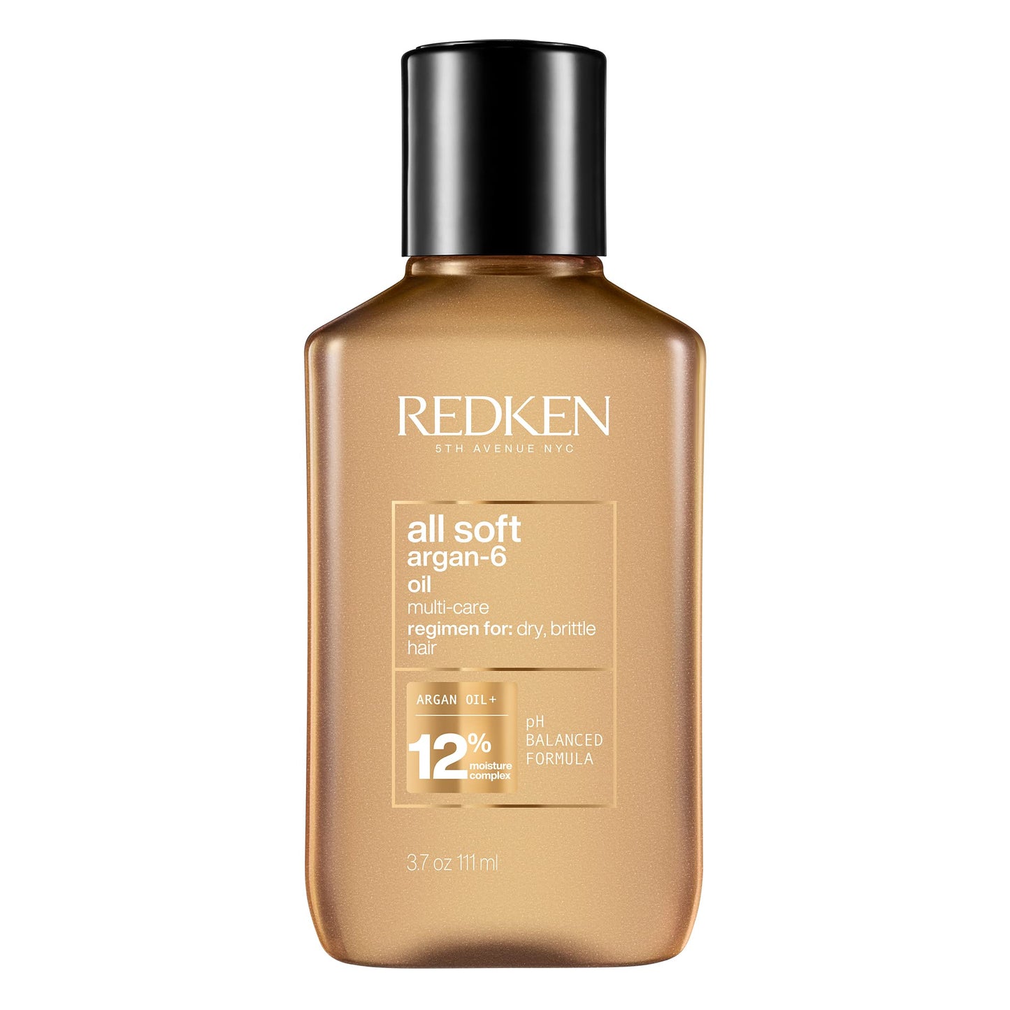 Soin capillaire Redken All Soft à l'huile d'argan pour cheveux secs : huile hydratante, nourrit les cheveux en profondeur, apporte douceur et brillance.