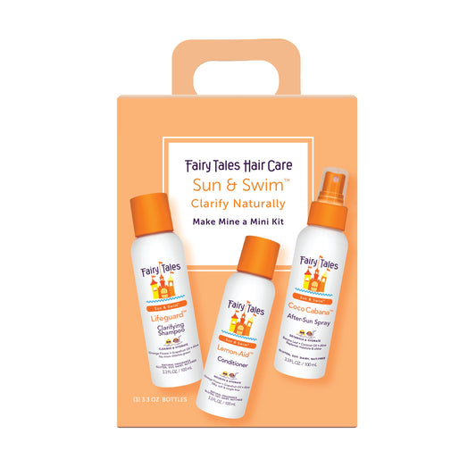 Fairy Tales Swim Shampoo, Conditioner, and Spray - Travel Pack - 3 pack (3.3 oz) | Made with Natural Ingredients in the USA | No Parabens, Sulfates, or Synthetic dyes
