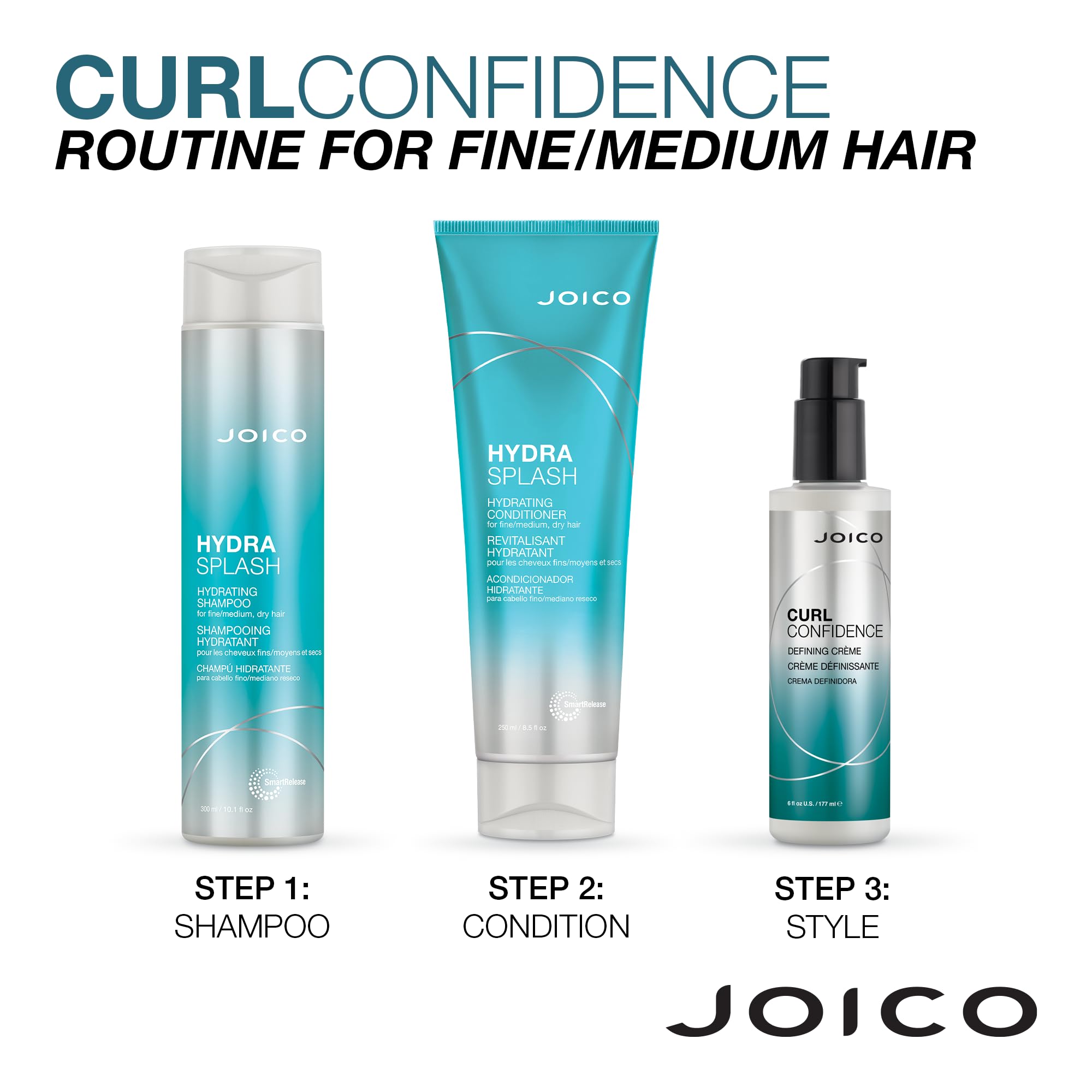 Joico Curl Confidence Defining Crème | For Curly Hair | Reduce Frizz | Define Textures | Boost Shine & Brilliance | Gluten & Paraben Free