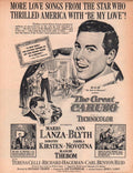 Mario Lanza Vintage ad original clipping magazine photo 1pg 8x10 #Q9186