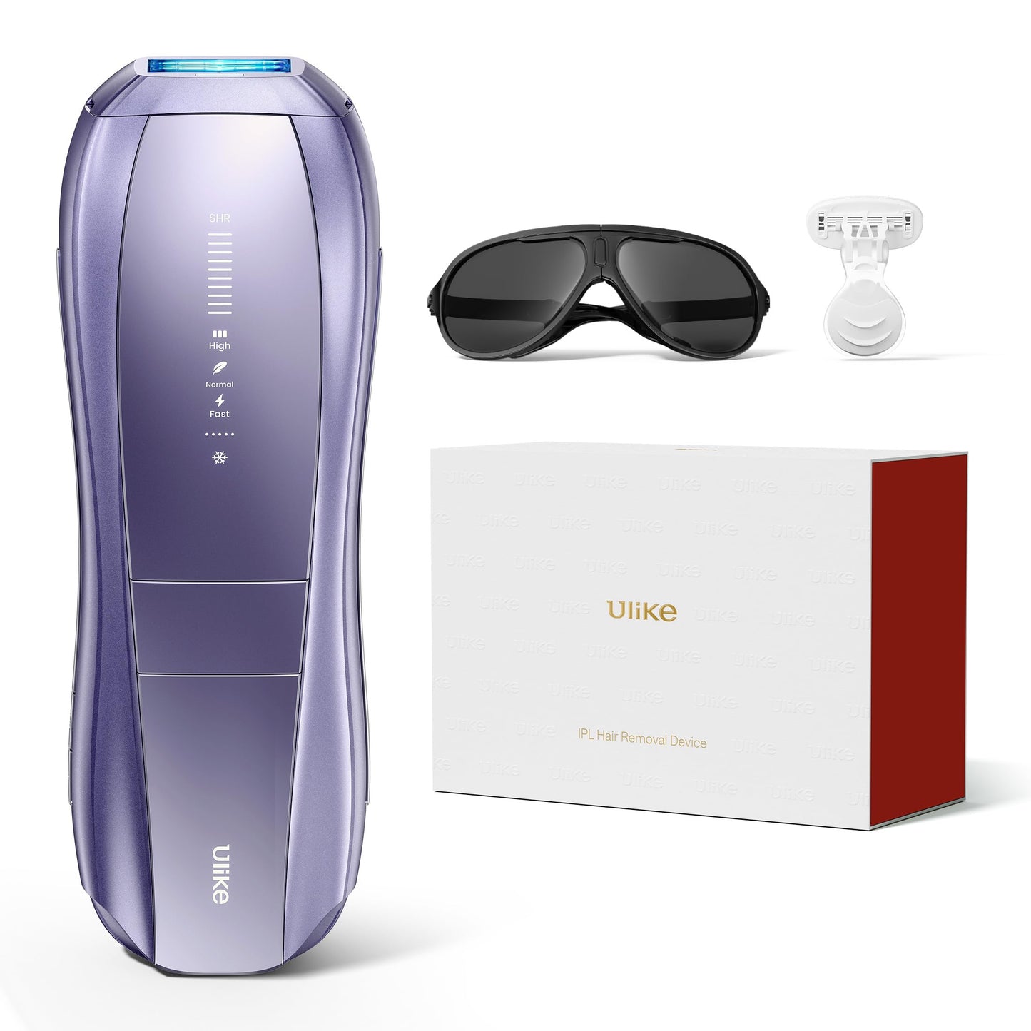Épilation laser Ulike, Air 10 IPL pour femmes et hommes, contact refroidissant à 18 °C, double éclairage, capteur cutané et mode SHR* pour une épilation quasi indolore, efficace et durable à domicile