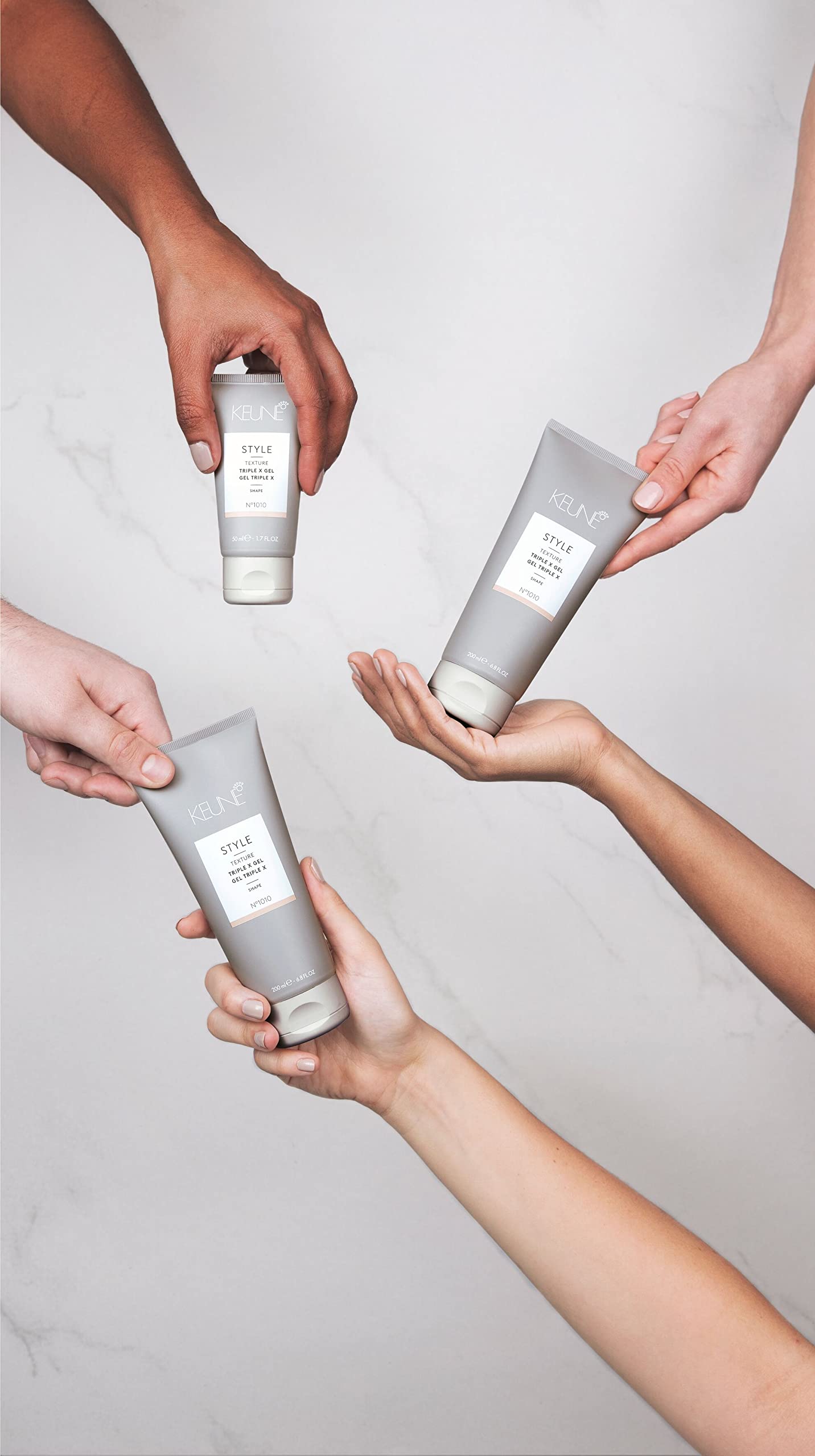 Keune Style Triple X Gel，极致定型和湿发造型凝胶，6.8 液体盎司