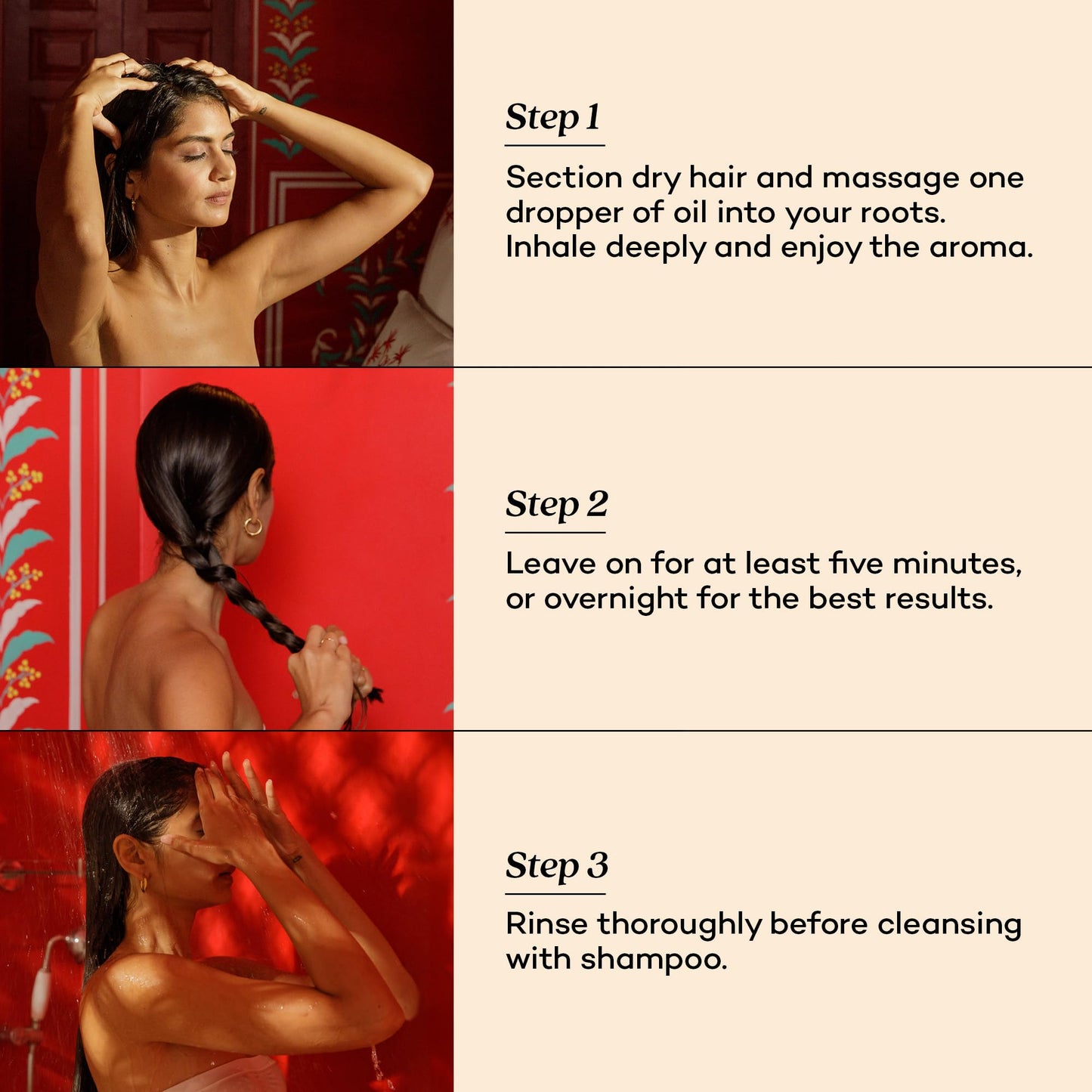 Fable and Mane Hair Oil - HoliRoots Strengthening Serum for Damaged, Frizzy Hair with Ashwagandha, Castor Oil & Scalp Treatment - 1.8FL oz