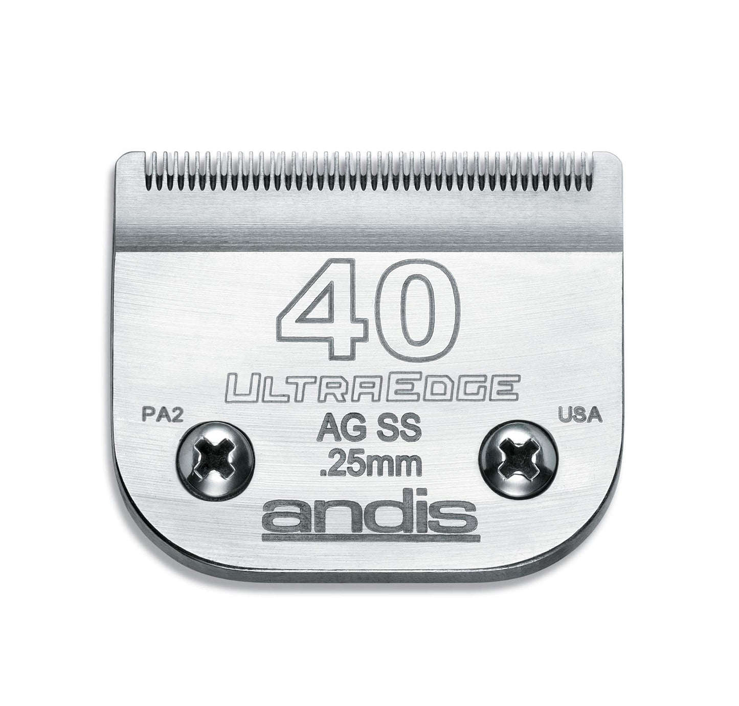 Lavender Andis 64084 UltraEdge Detachable Blade Size 40 – Carbon Steel Dog Clipper Blade, 1/100" Cut Length, Ultra Close Precision Grooming