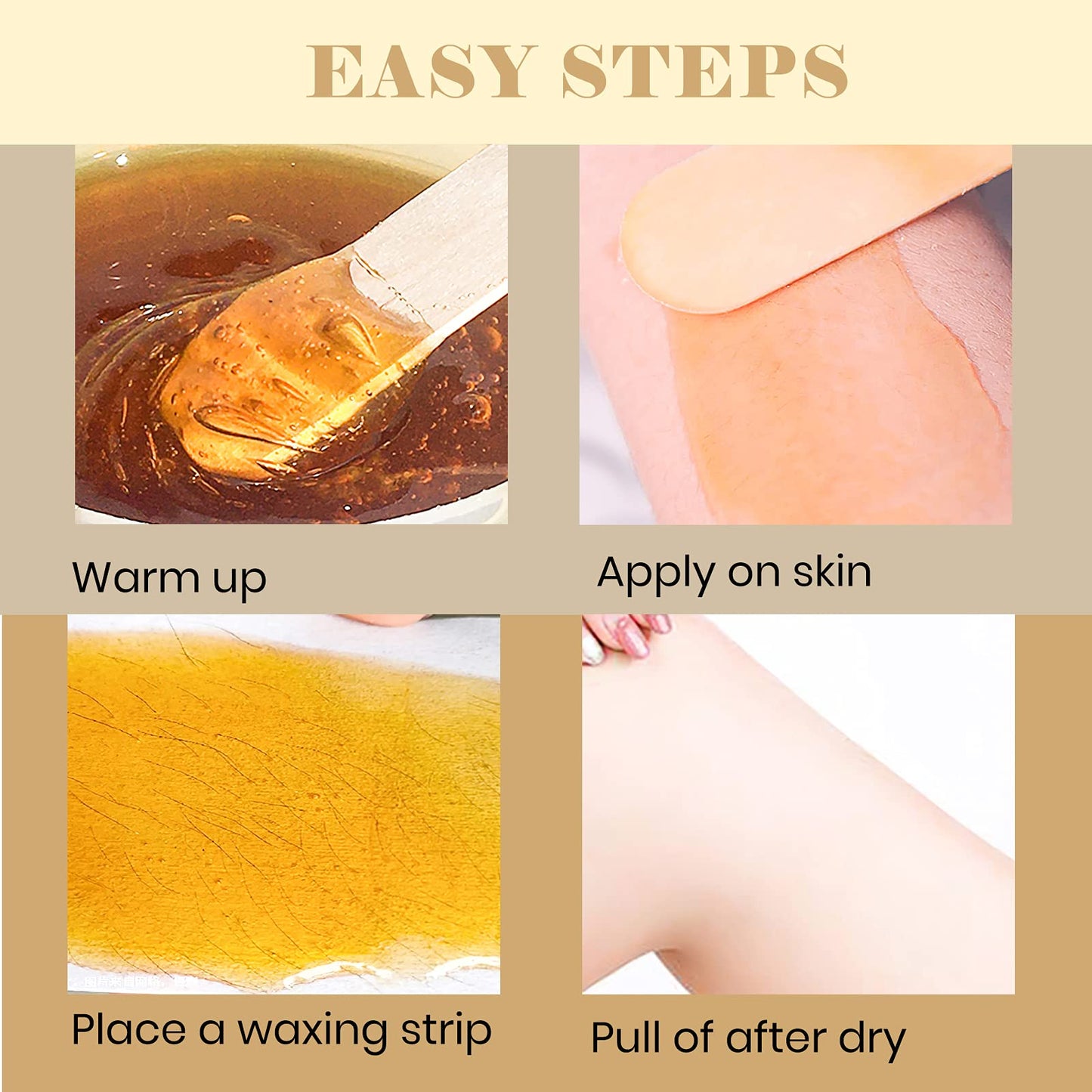 24PC Natural Soft Wax All Purpose Canned Wax for Sensitive Skin Canada-Made Melting Wax by Sharonelle