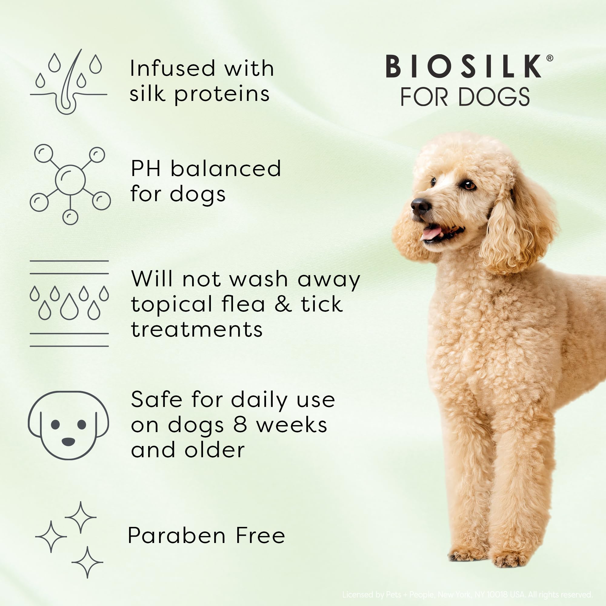 BioSilk for Dogs Deodorizing Wipes, Infused with Silk Proteins and Vitamin E - Wipes that Clean, Deodorize Between Baths, pH Balanced, Gentle Natural Formula, 100 Count