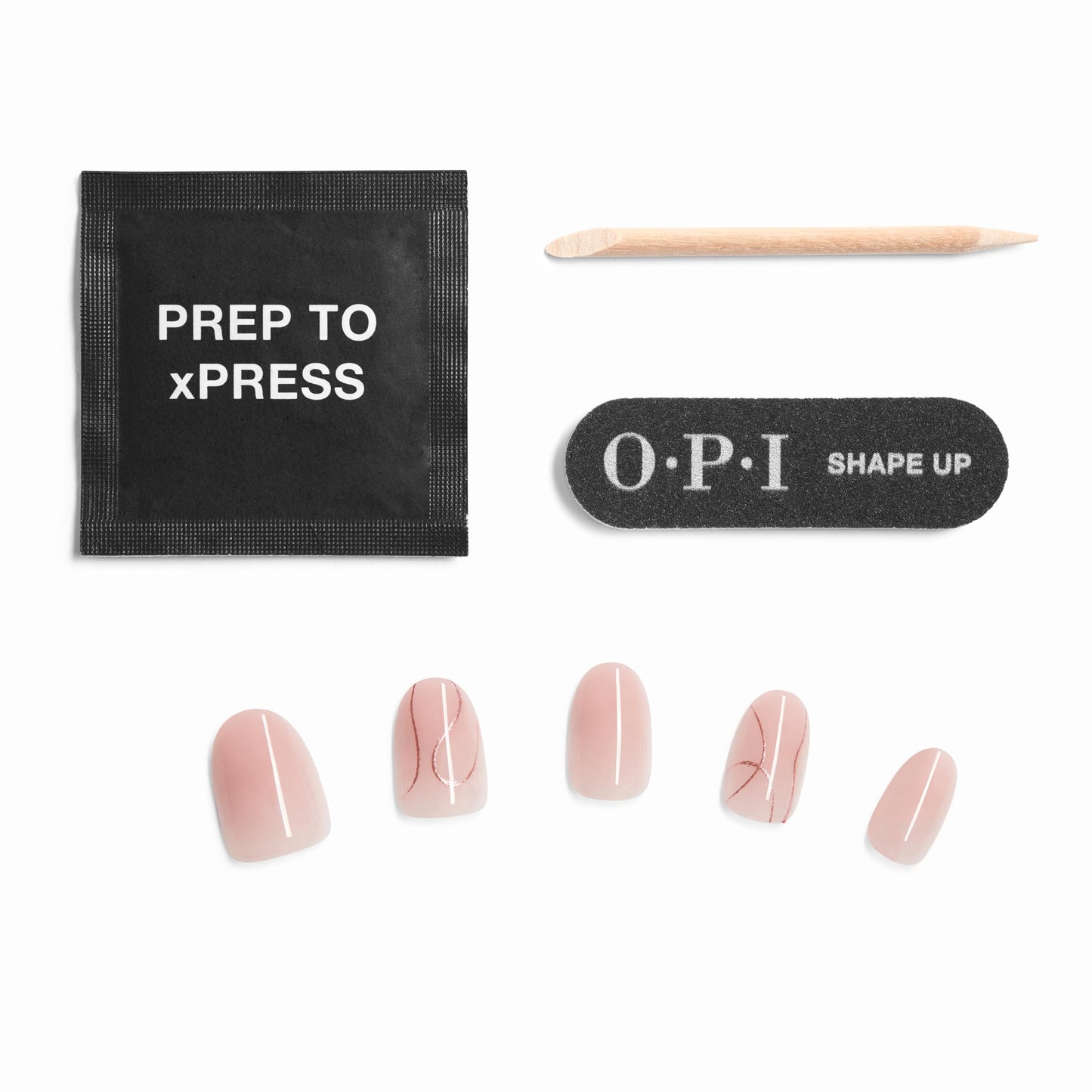 White Smoke OPI Sticking Point OPI’m Just a Whirl |Short Round Semi-Sheer Warm Pink with Gold Glitter Swirls Nail Art Instant No Glue Press On Nails | 30 Count with Adhesive Tabs | Damage-Free Wear | Spring 2026