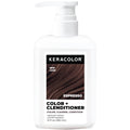 Keracolor Color + Clenditioner 3-in-1 Color-Depositing Conditioner, Gently Cleanses & Conditions, Semi-Permanent Espresso Hair Color, 12 Fl Oz