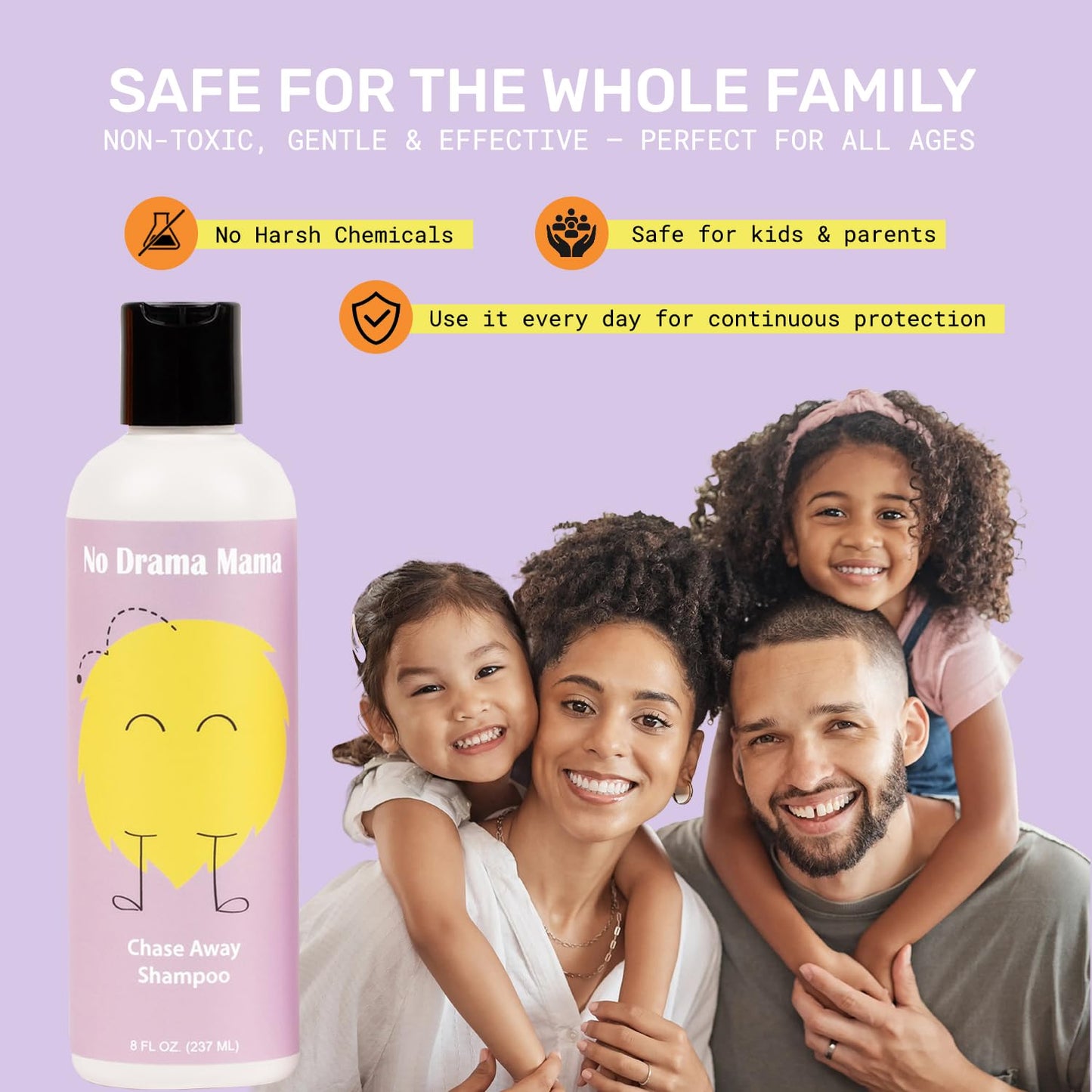 Lice Prevention Bundle – Natural Shampoo, Conditioner & Peppermint Spray for Kids & Families – Non-Toxic & Safe for All Ages