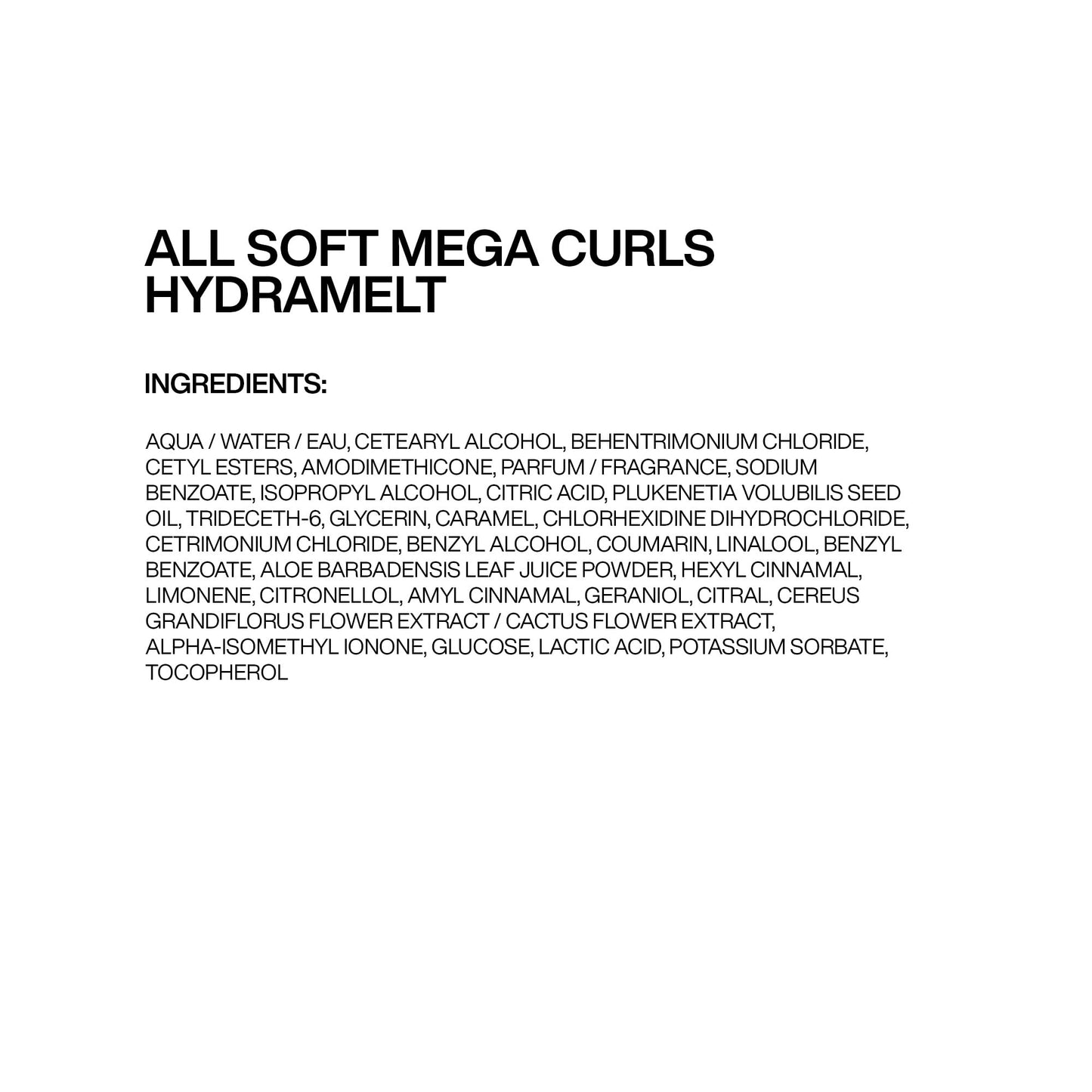Soin sans rinçage Redken All Soft Mega Curls Hydramelt | Pour cheveux extrêmement secs | Pour cheveux bouclés et frisés | Lotion capillaire ultra-hydratante pour une brillance éclatante | À l'aloe vera