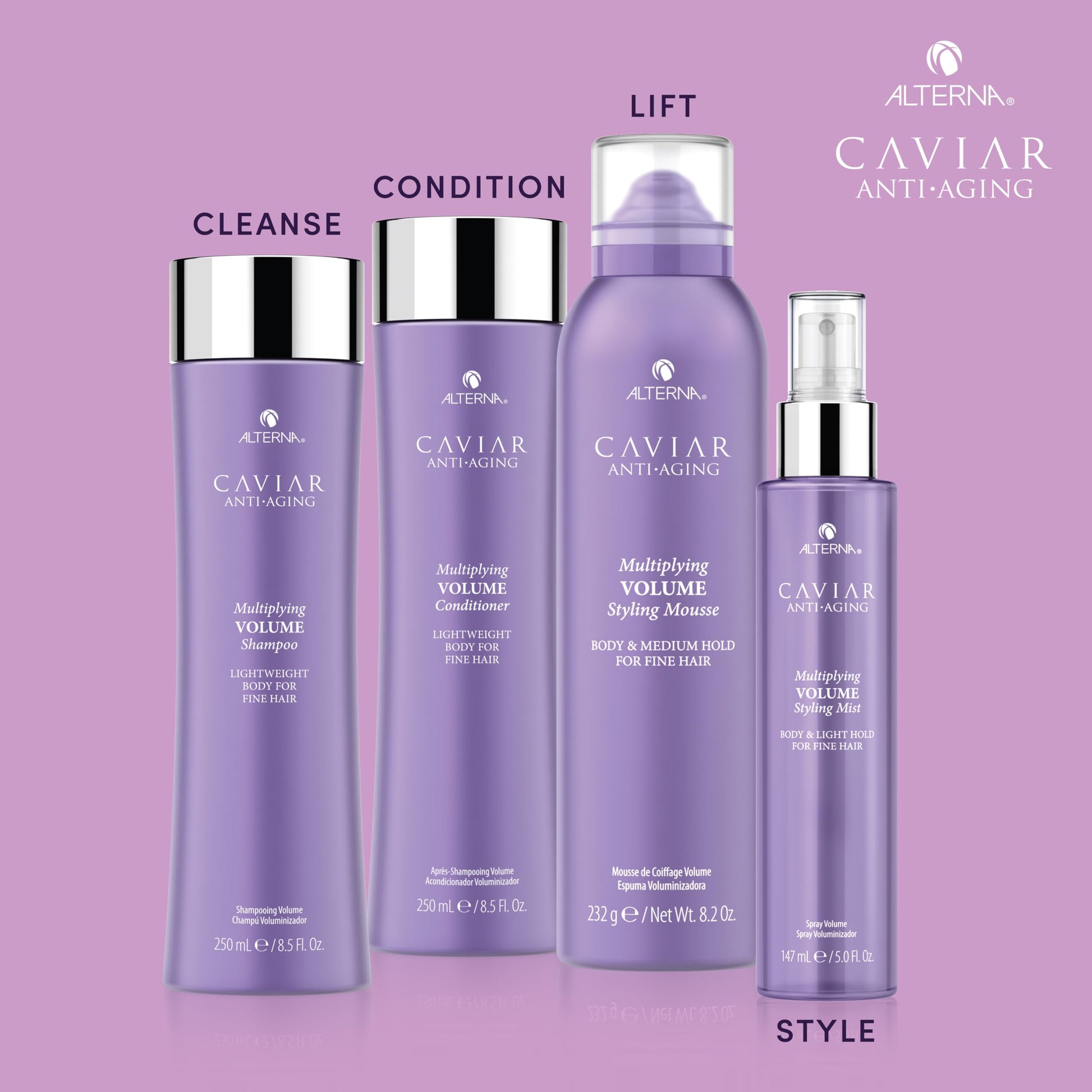 Plum Alterna Caviar Anti-Aging Multiplying Volume Shampoo, 8.5 Fl Oz(Pack of 1)