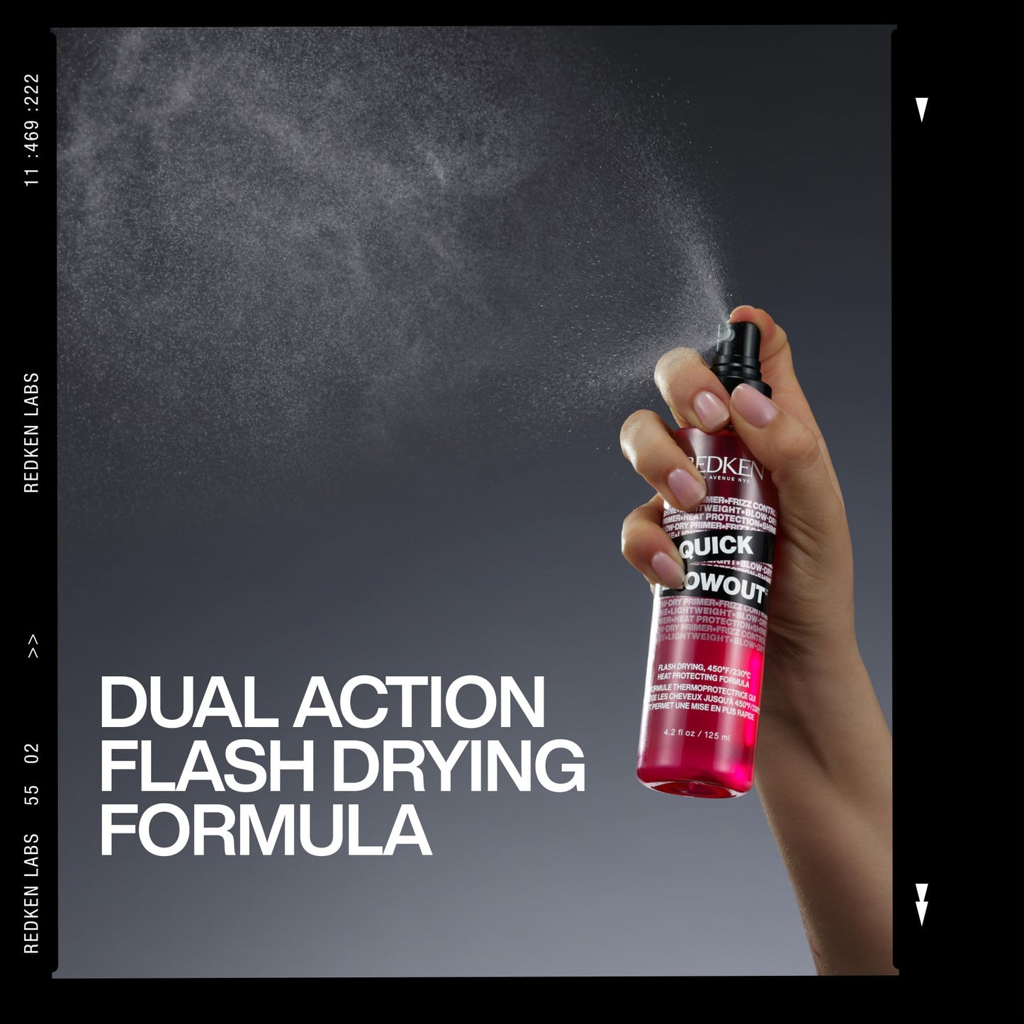 Redken Quick Blowout Heat Protectant Spray | Smooths & Adds Shine | Lightweight Blowdry Styling Primer & Heat Protection for Blowouts | For All Hair Types