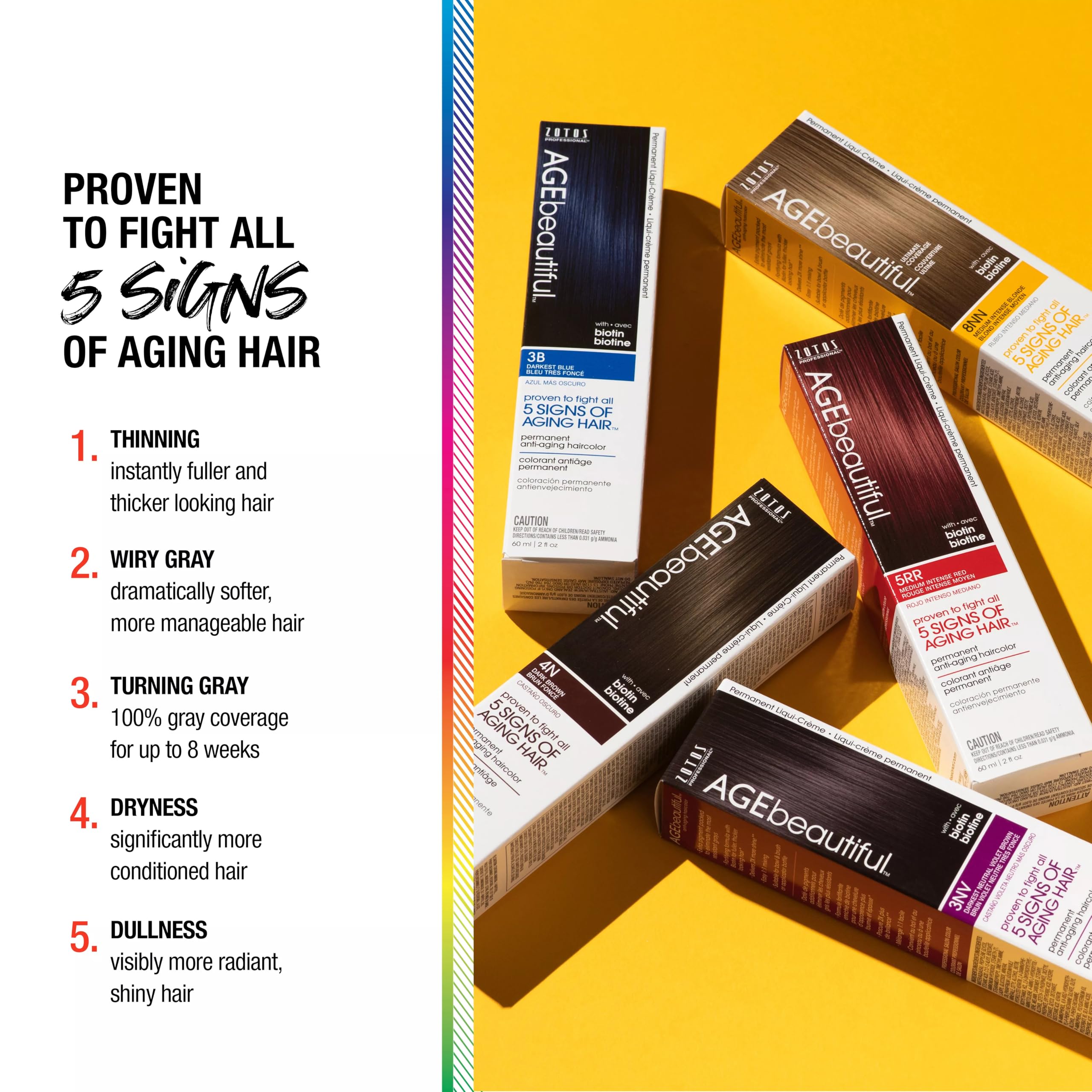 AGE beautiful Root Touch Up Hair Color Spray | Touch-Up Gray Concealer | Temporary Cover Up | Adds Volume & Covers Thinning Patches | Water, Sweat, Stain Resistant | Light Brown | 2 Fl Oz