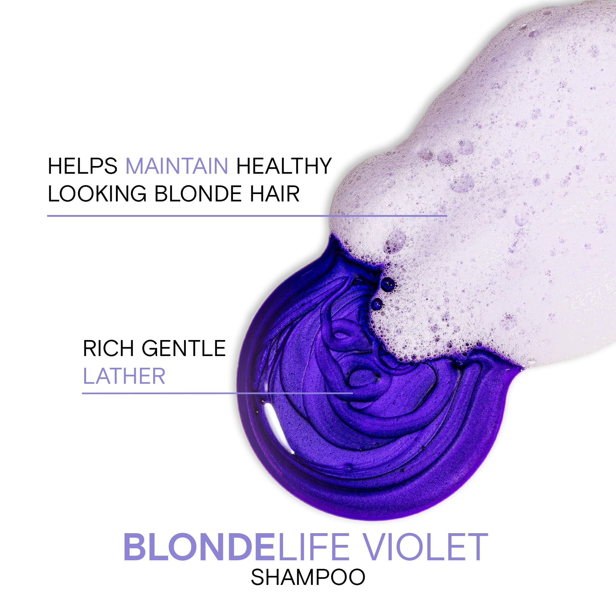 Joico Blonde Life Violet Shampoo | For Cool & Bright Blonde Hair | Neutralize Brassy Tones | Banish Yellow Tones | Boost Shine | Sulfate Free | With Monoi & Tamanu Oil | 33.8 Fl Oz