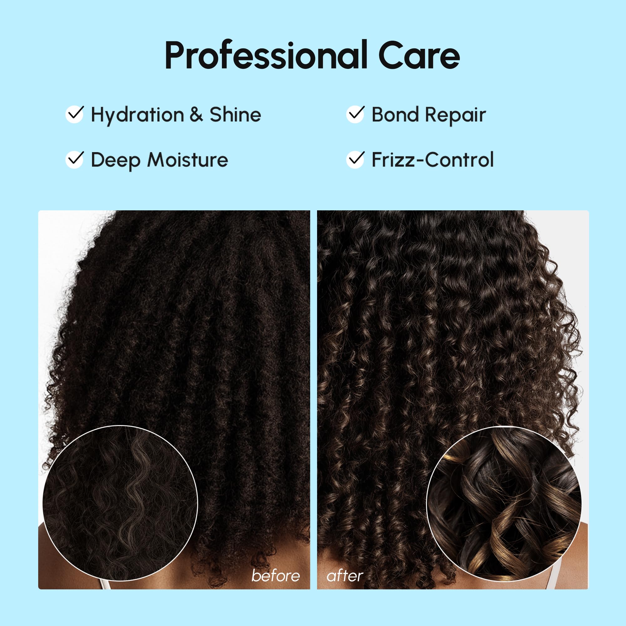 MAREE Hair Serum for Frizzy Dry Hair – Styling Capsules with Keratin, Argan Oil, Vitamins A E B5 – UV & Heat Protectant Frizz Control Serum for Women – Aceite Para el Cabello Treatment