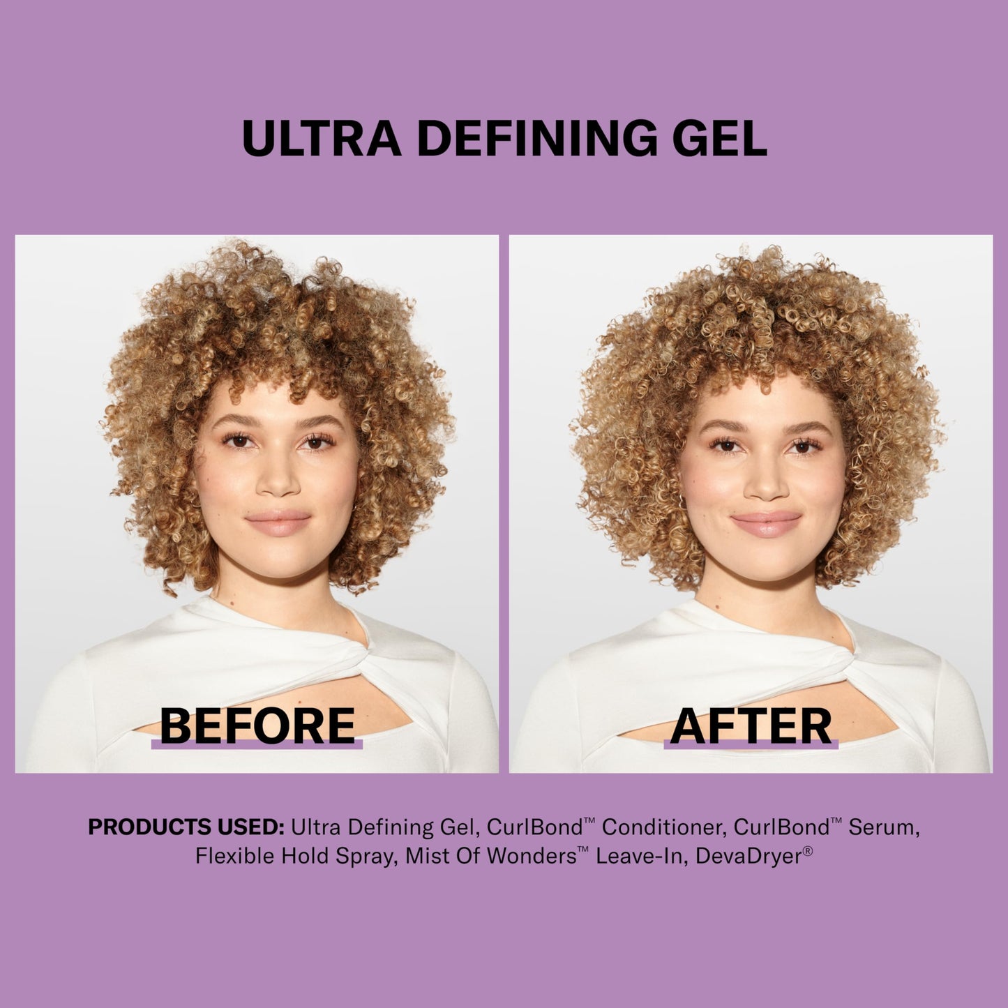 Lavender DevaCurl Ultra Defining Gel Strong Hold Non-Crunch Styler, 3 fl. oz