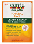 Cantu Natural Hair Clarify & Renew Hair Scalp Masque 1.5 Ounce (6 Pieces)
