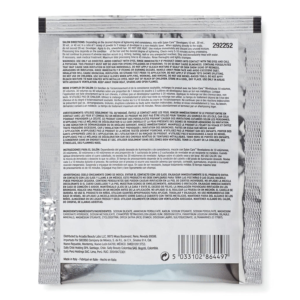 Salon Care Blue Flash Powder Lightener 1 oz