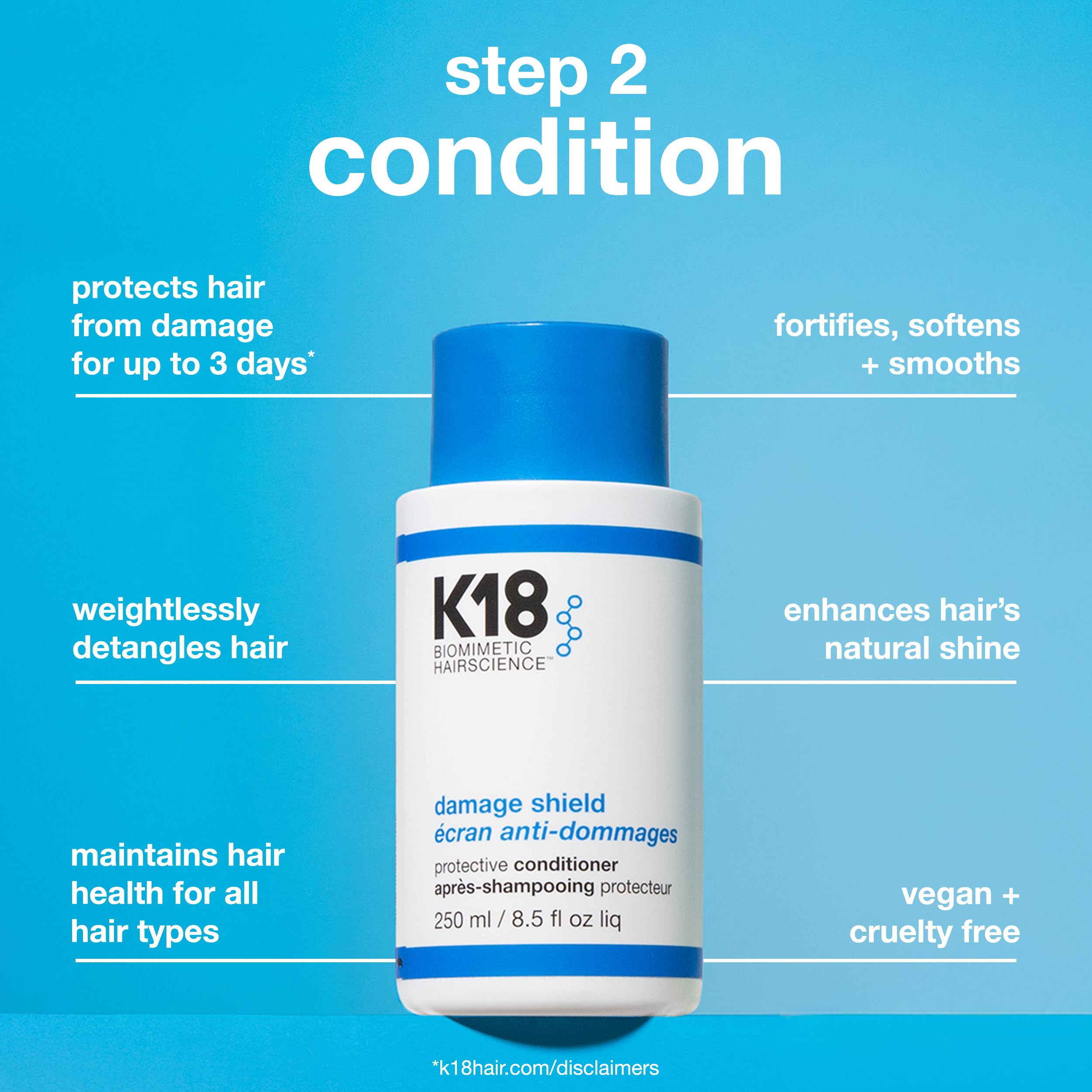 K18 Amazon Exclusive Damage Shield Wash Care Set | Full-Size Color-Safe Protective Shampoo + Conditioner Reduces Frizz And Tangles, Maintains Hair Health, Protects From Damage