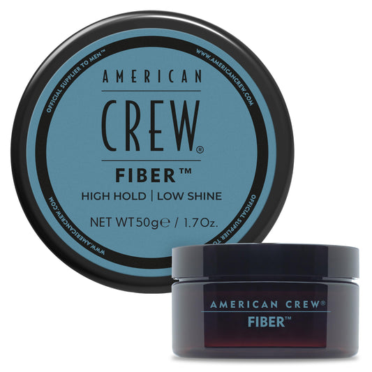 White Smoke American Crew Men's Hair Fiber, Like Styling Gel with High Hold & Low Shine, Travel Size, 1.7 oz