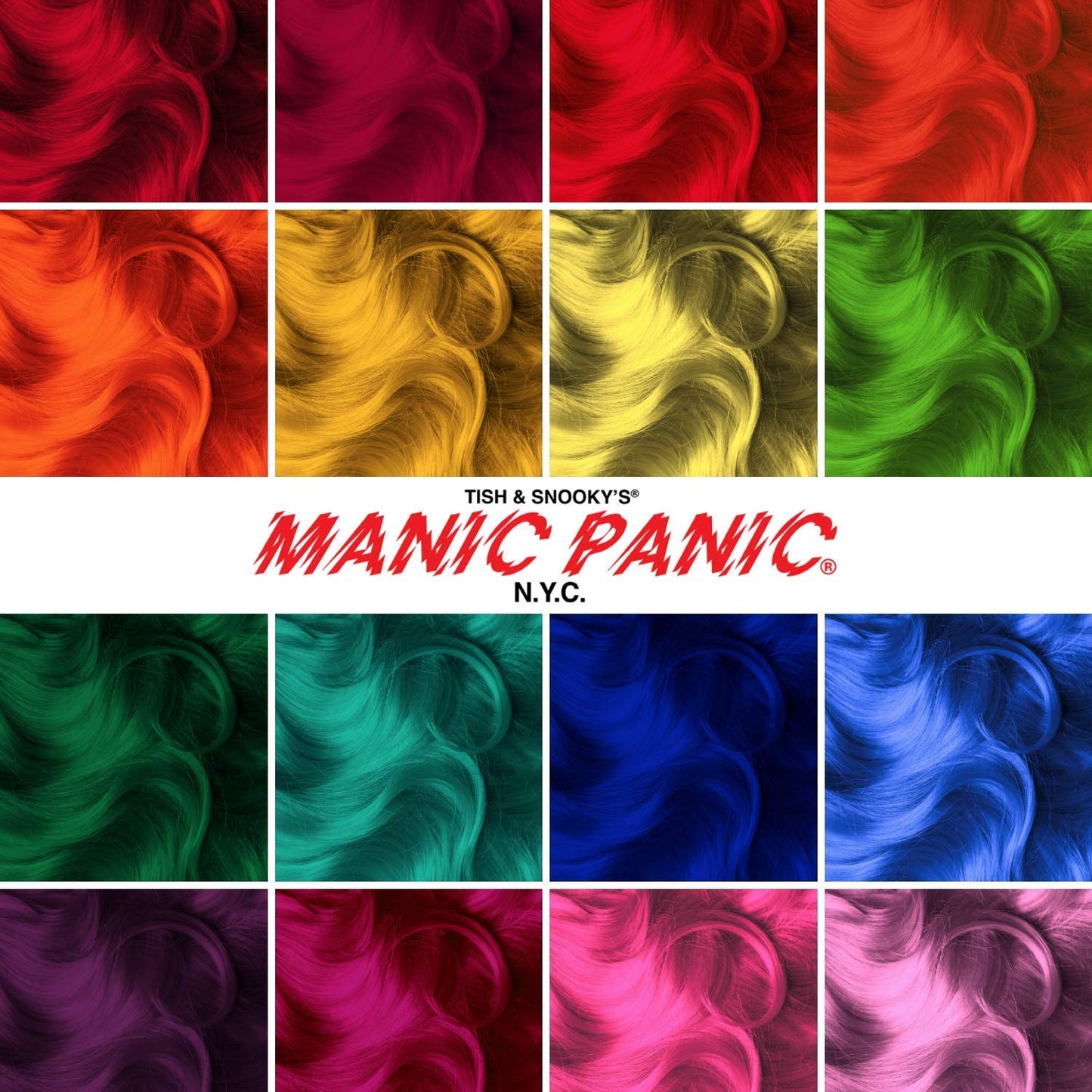 White Smoke MANIC PANIC Classic Pillarbox Red Semi Permanent Hair Color - True Red Hair Dye for Women & Men That Lasts 4-6 Weeks - Vegan, Ammonia & Cruelty-Free - Create & Mix Custom Shades (4oz)