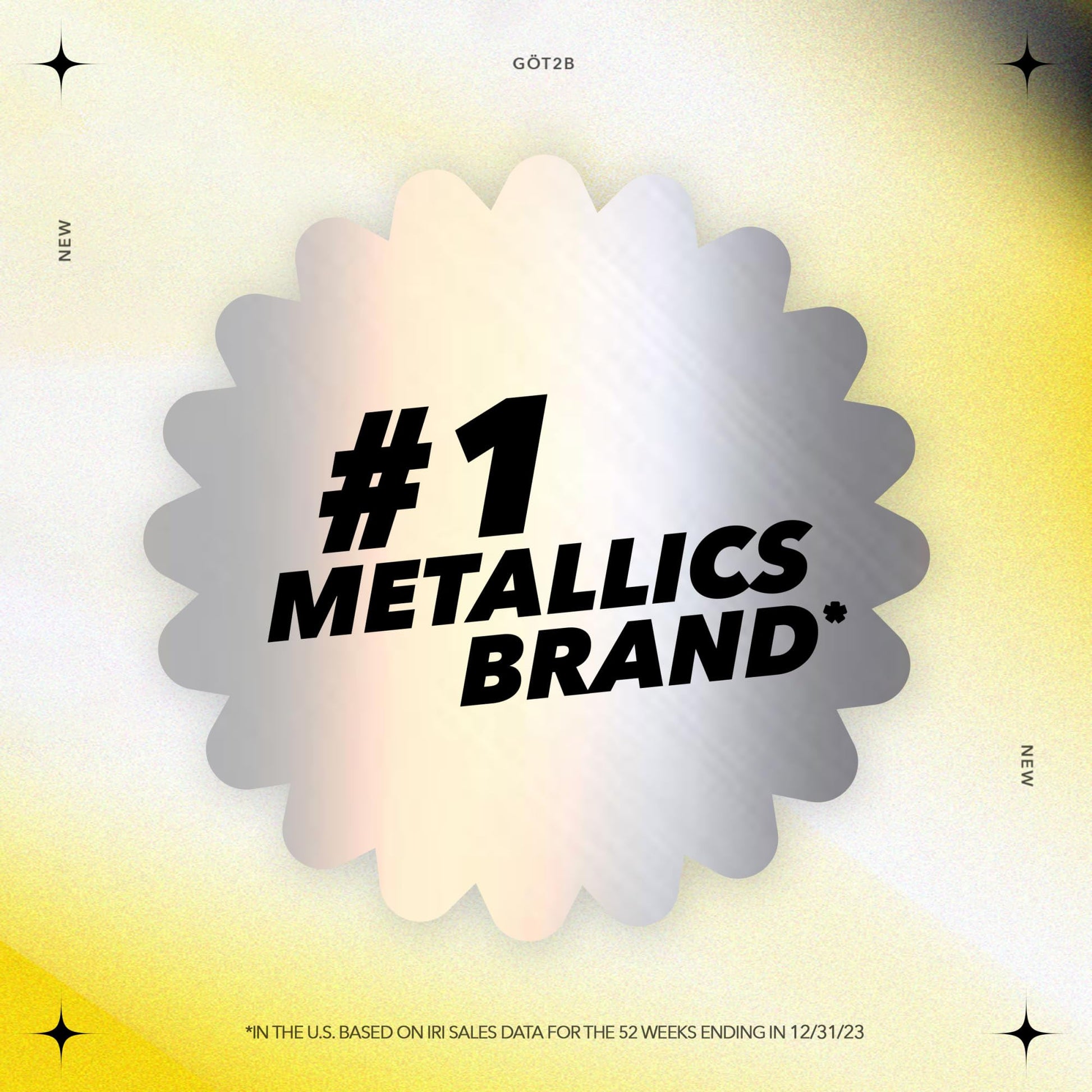 Beige Got2b Metallics Permanent Hair Color, M72 Dusty Silver