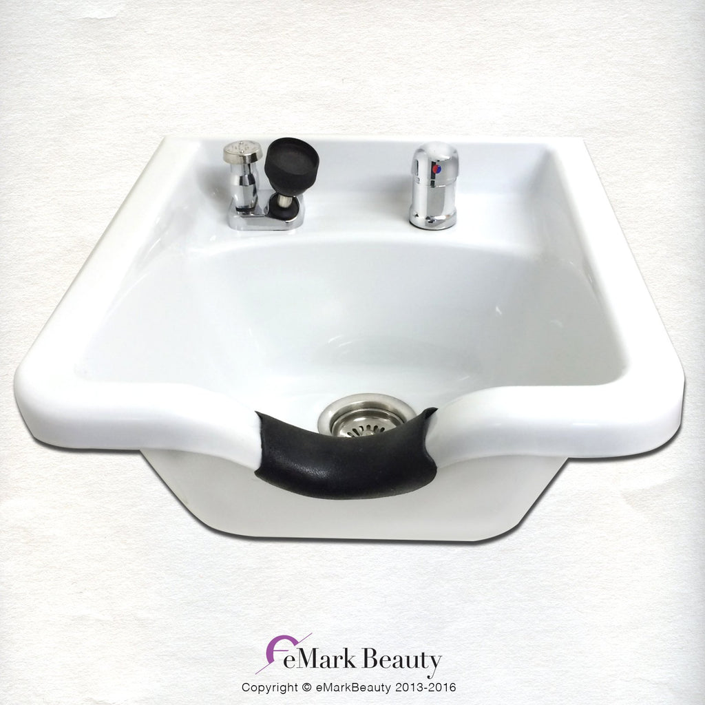 Shampoo Bowl White ABS Plastic Salon and Spa Hair Sink Beauty Salon Equipment ASSE/UPC/CSA Compliant Fixtures TLC-W11