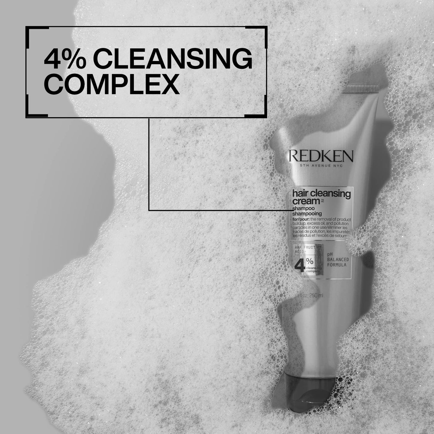 Redken Detox Hair Cleansing Cream Clarifying Shampoo | For All Hair Types | Removes Buildup & Strengthens Hair Cuticle | 8.5 Fl Oz