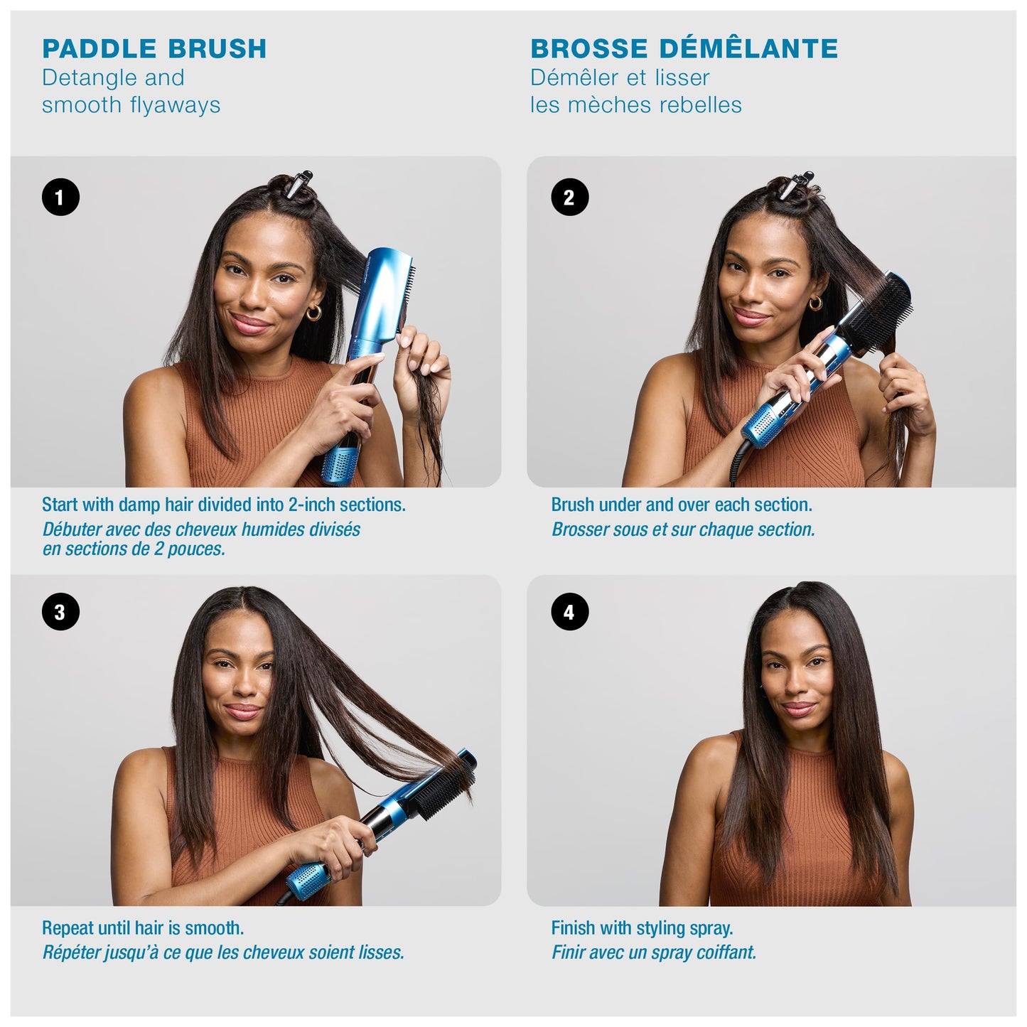 BaBylissPRO Nano Titanium Style/Switch Ionic 5 in 1 Multi-Styler & Hair Blow Dryer Attachments Include-Dryer, Paddle Brush, 1-3/4" Round Brush, Diffuser & Smoothing Attachment, Cold Shot, Hot Air Styler, Dual Voltage