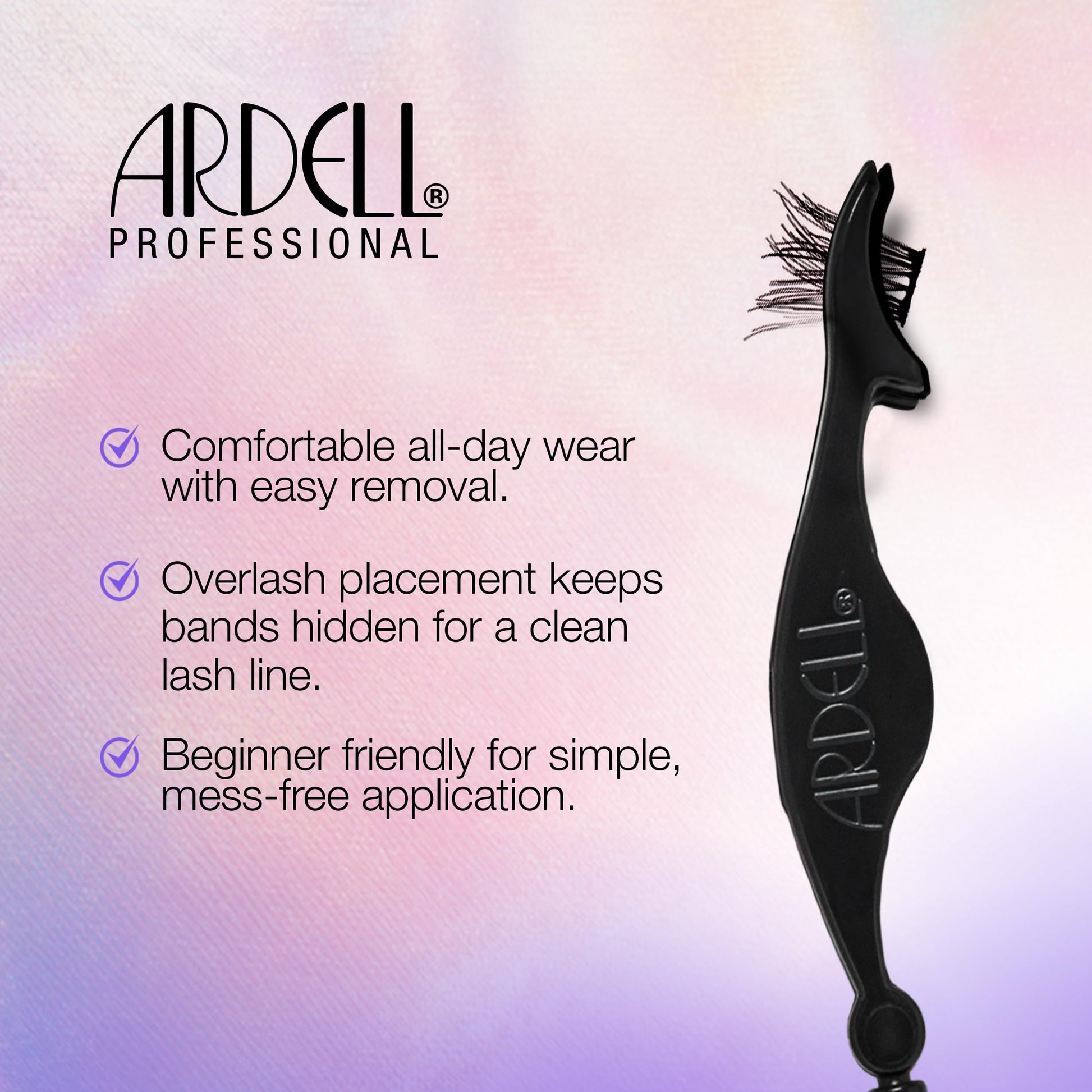 Misty Rose Ardell Press On Overlash Natural 110 – Self Adhesive Lash Clusters, No Glue Needed Eyelashes Natural, Ultra-Soft Pre Glued Cluster Eyelash Extensions, 1 Pack
