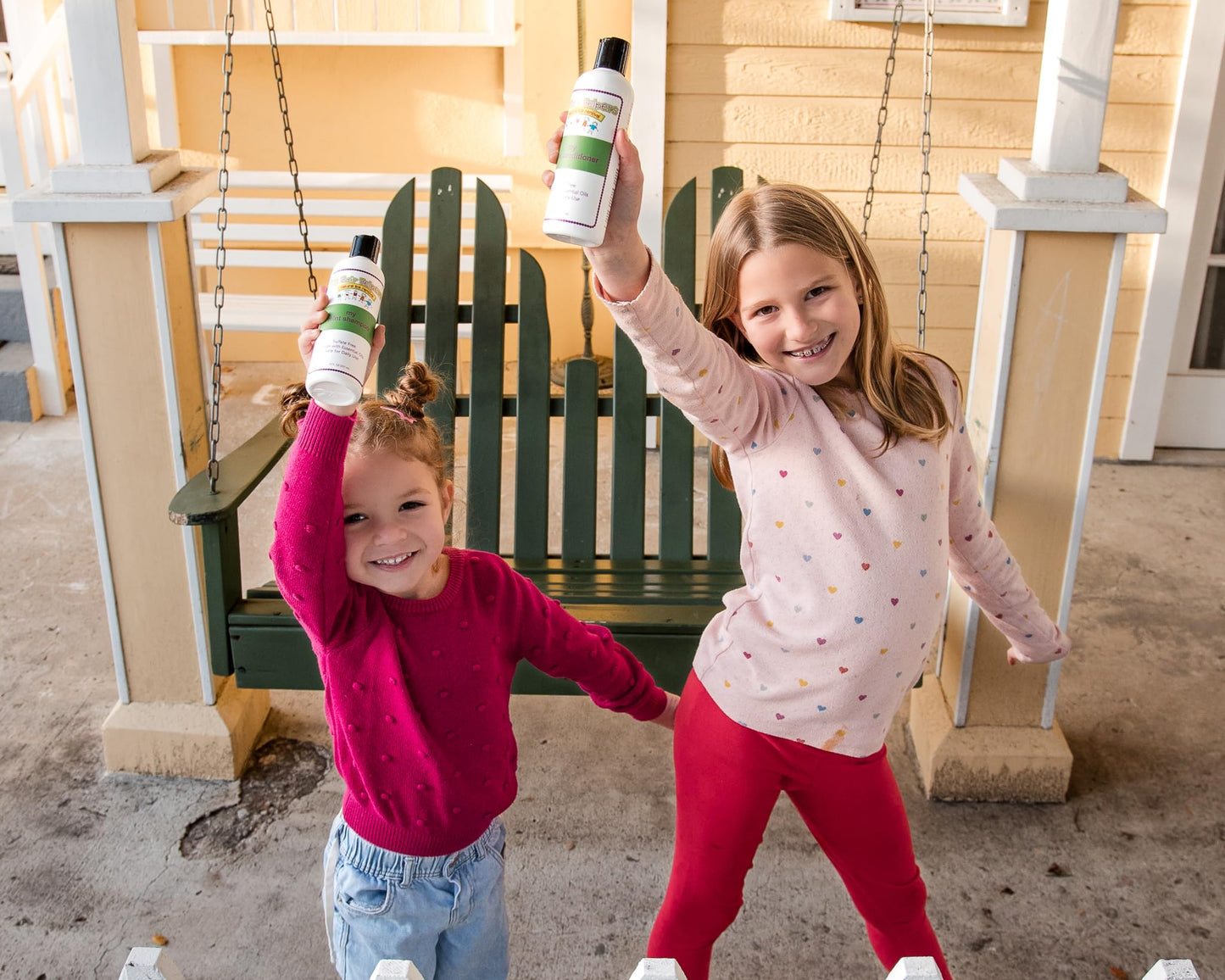 My Hair Helpers Anti Lice Prevention Shampoo and Conditioner Set for Kids, Mint, Neem, Rosemary, Daily Defense, Works on 1-2 Children, 8 Ounces Each