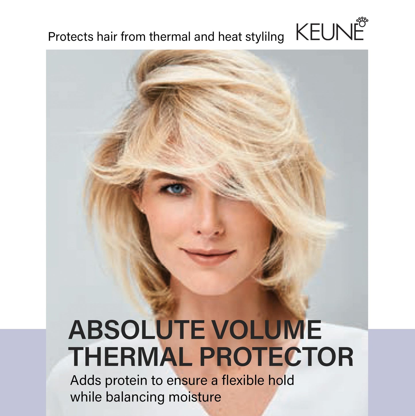 Keune Care Absolute Volume Thermal Protector，细发专用防热强化喷雾，6.8 液体盎司