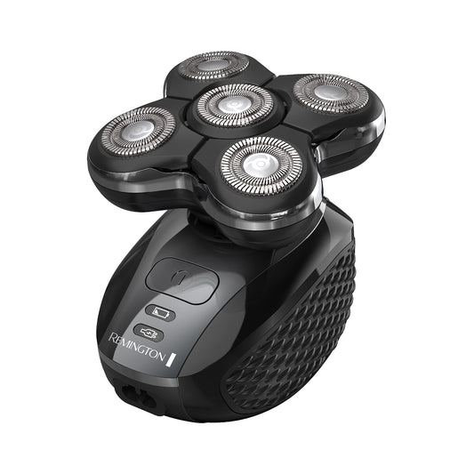 Rasoir électrique Remington Balder Pro pour tête XR7000A - Rasoir pour tête chauve humide/à sec de premier ordre, lames flexibles pour un rasage de près, rechargeable sans fil, rasage de la tête sans effort avec têtes à double piste de précision