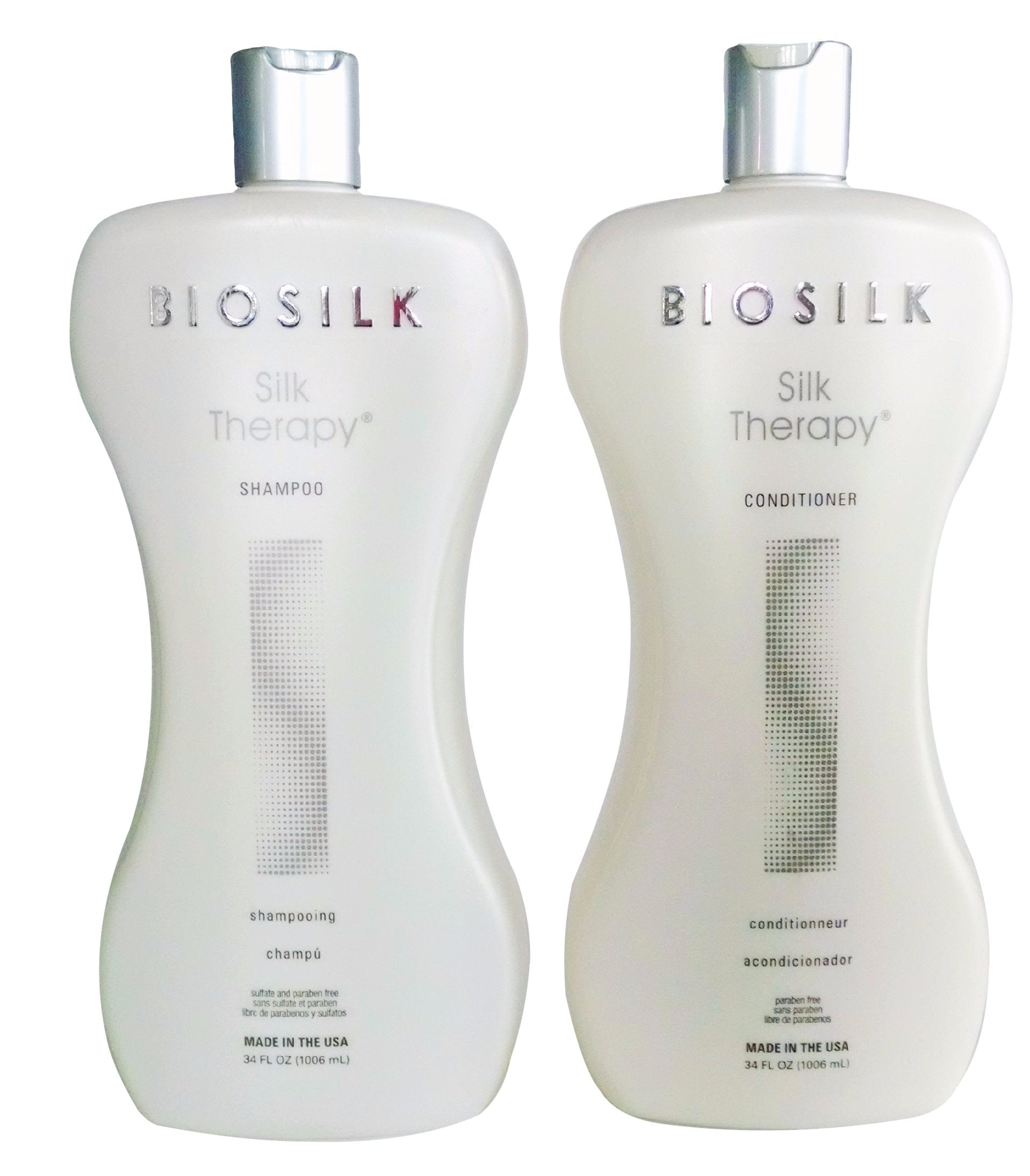 Biosilk Silk Therapy Duo Set Shampoo and Conditioner 34 Oz